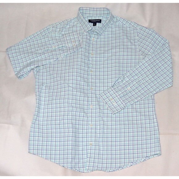 Mizzen + Main Leeward Trim Fit Men's Long Sleeve Button Front Shirt Size‎ XL